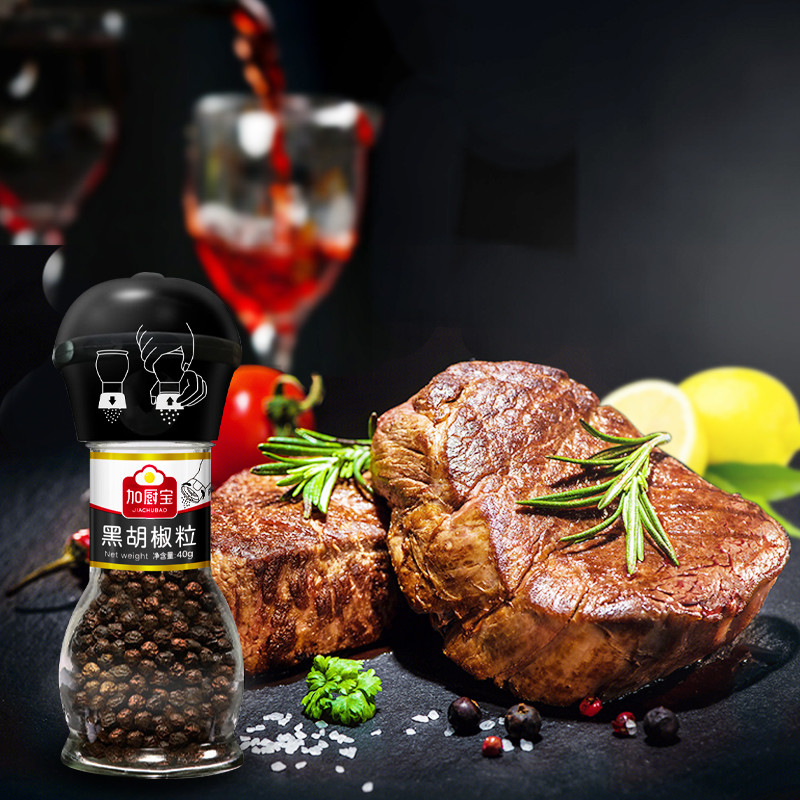 JCB Black Peppercorns Specialità Home Commercial Pepper Grinder Spice condimento per bistecche